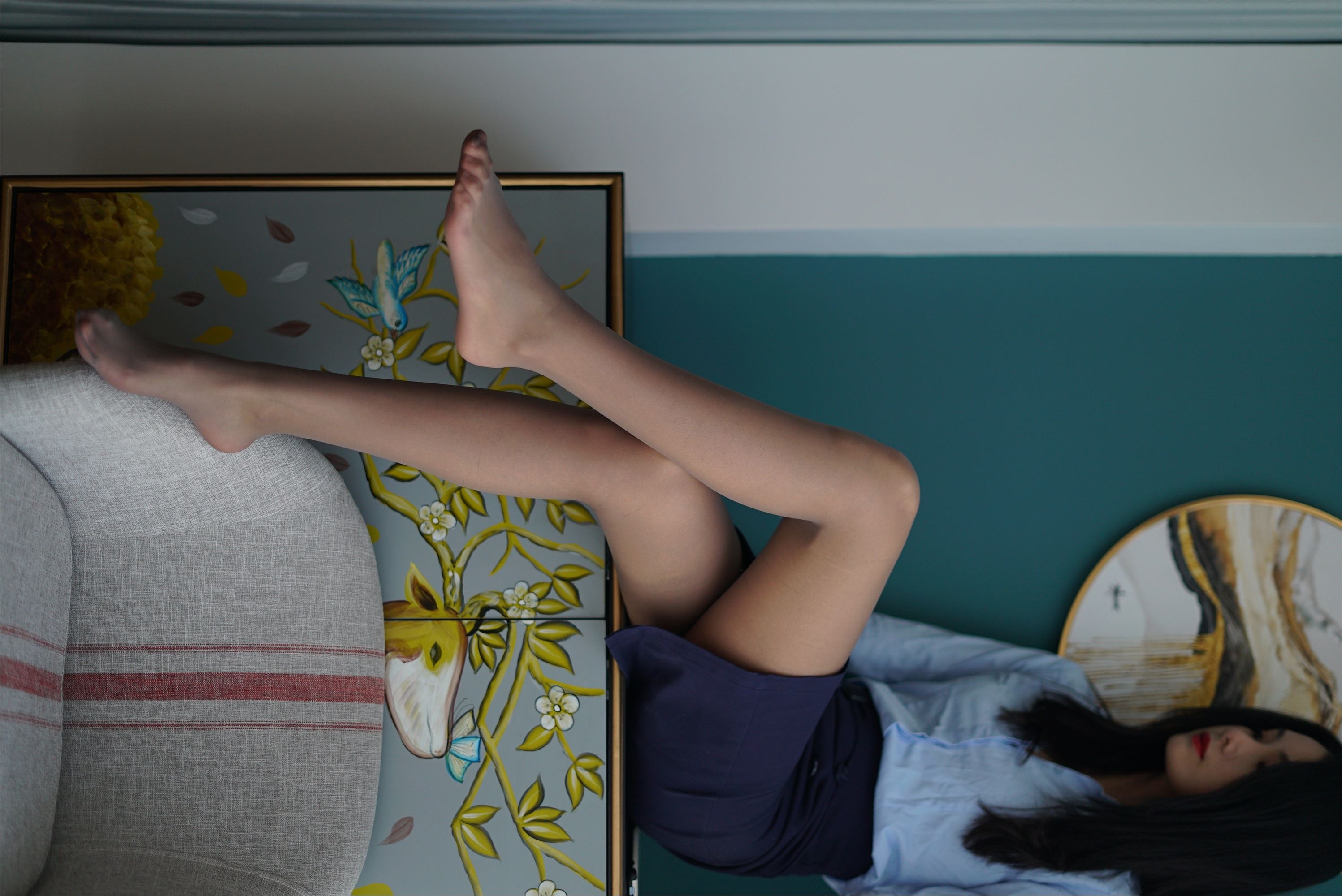 壹吻映画  2021.02.03 YW009《梦梦-蓝色职业装 》